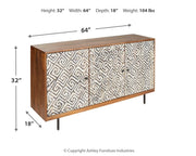 Kerrings - Brown / Black / White - Accent Cabinet - JaxCo Furniture