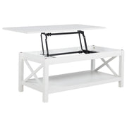 Skyview - 44" Rectangular Lift Top Coffee Table - White - JaxCo Furniture