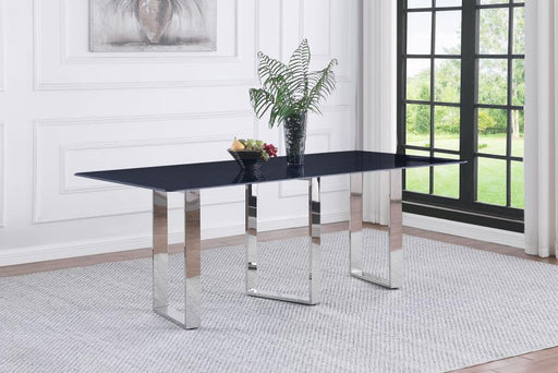 Desden - Rectangular Sintered Stone Dining Table - Gray - JaxCo Furniture