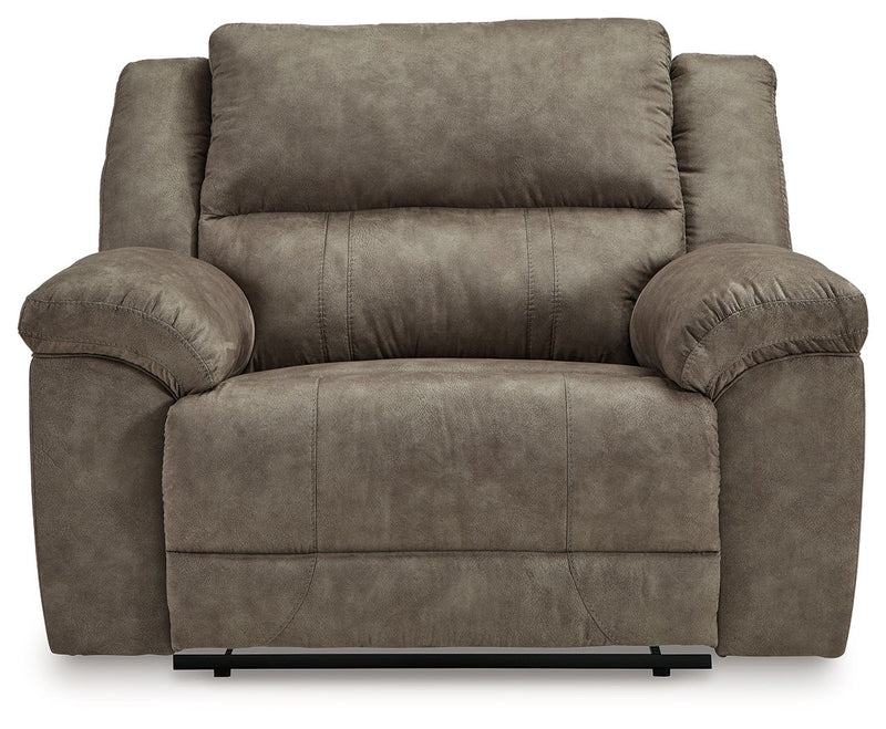 Laresview - Fossil - Zero Wall Wide Seat Recliner - JaxCo Furniture