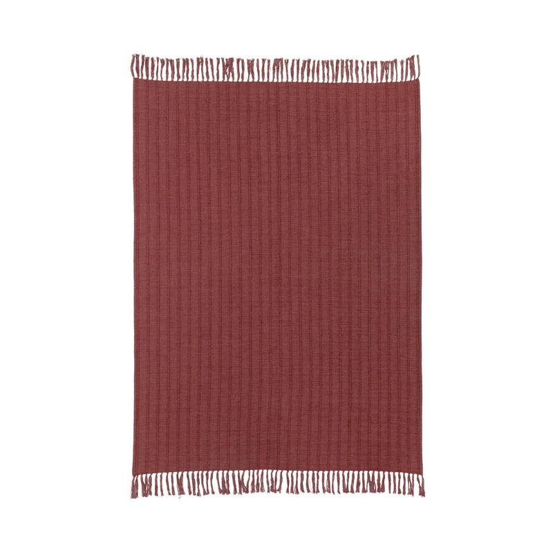 Throws - 50" x 70" TC Hunter Throw - Cherrywood Red - JaxCo Furniture