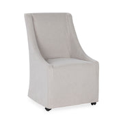 Warwick - Upholstered Rolling Dining Chair - JaxCo Furniture