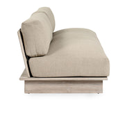 Livia - Teak Outdoor Sofa - Taupe - JaxCo Furniture