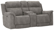 Next-Gen Durapella - Reclining Power Loveseat With Console - JaxCo Furniture
