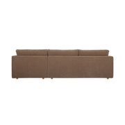 Bryn - Sectional Camel Right Stationary Sofa - Light Brown - JaxCo Furniture