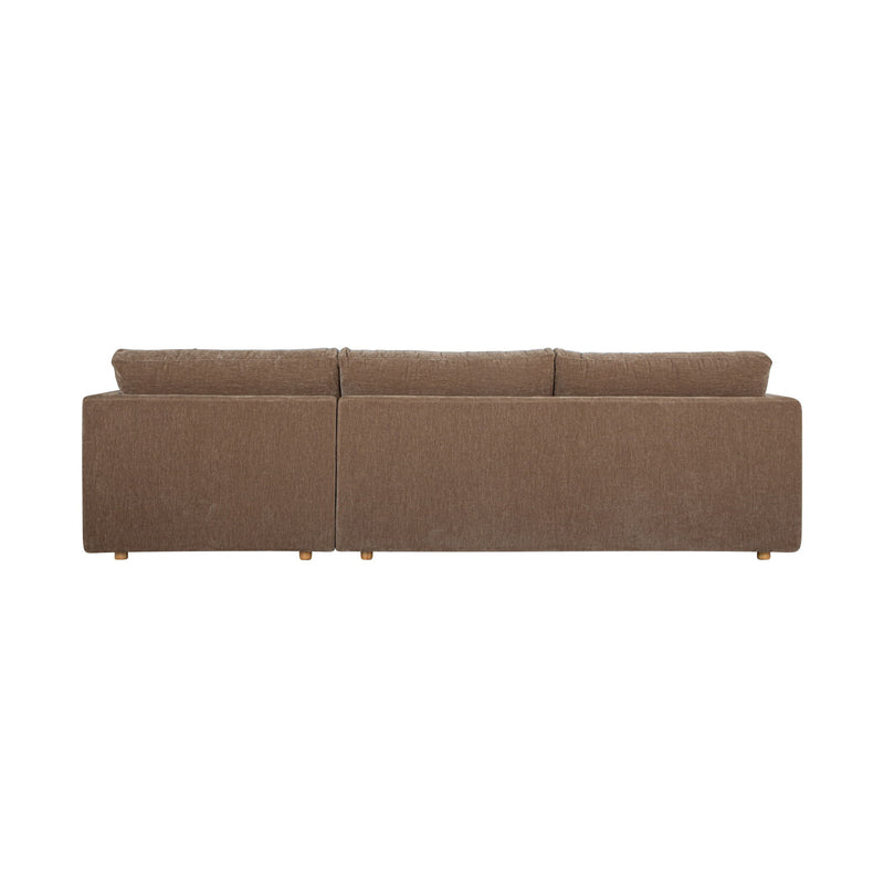 Bryn - Sectional Camel Right Stationary Sofa - Light Brown - JaxCo Furniture