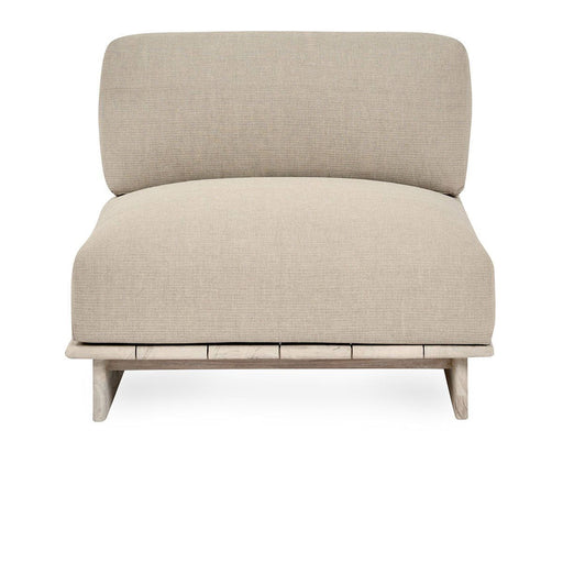 Livia - Outdoor Armless Chair - Taupe - JaxCo Furniture