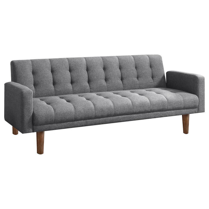 Sommer - Upholstered Tufted Convertible Sofa Bed - Gray - JaxCo Furniture