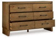 Sherbana - Light Brown - Dresser - JaxCo Furniture