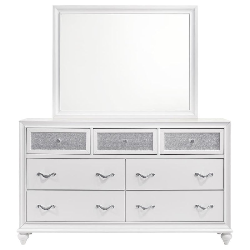 Barzini - 7-drawer Dresser With Mirror - JaxCo Furniture