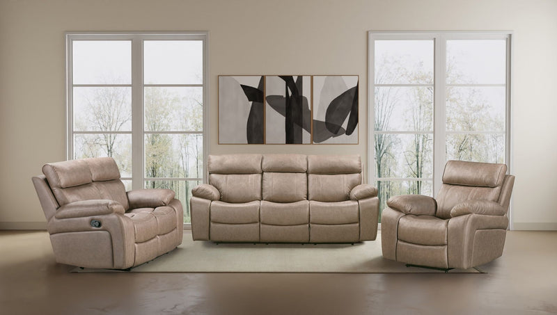 Theon - Manual Glider Reclining Sofa Set - JaxCo Furniture