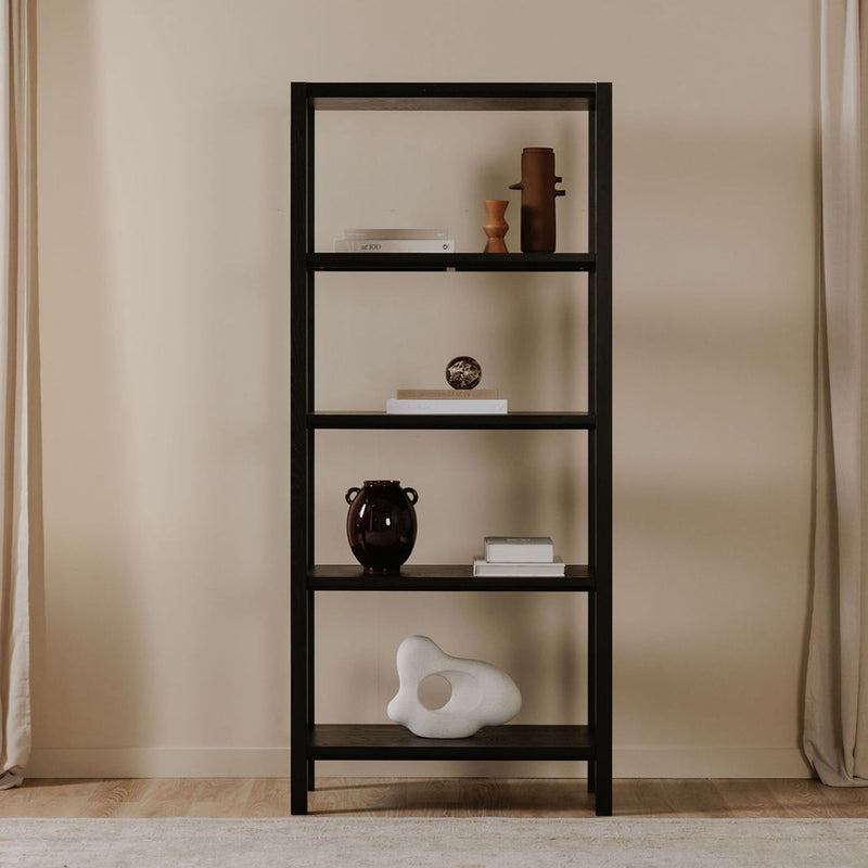 Nolan - Bookcase - Black - JaxCo Furniture