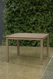 Aria Plains - Brown - Square Dining Table W/Umb Opt - JaxCo Furniture