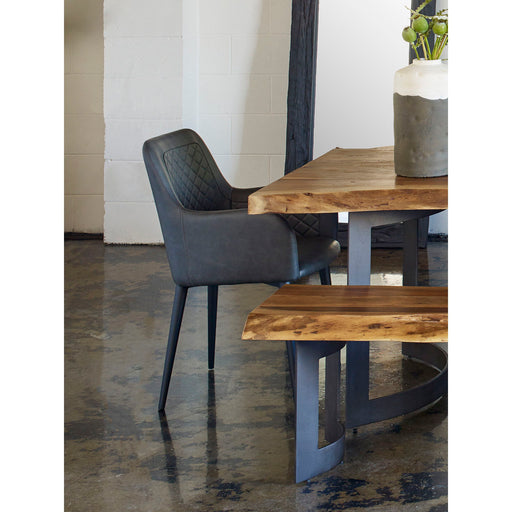 Cantata - Dining Chair Chair Vegan Leather (Set of 2) - Slate - JaxCo Furniture