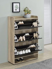 Denia - 3-Tier Engineered Wood Shoe Cabinet - JaxCo Furniture