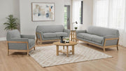 Vaughn - Fabric Upholstered Flared Arm Sofa Set - JaxCo Furniture