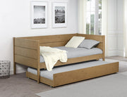 Calinda - Wood Twin Daybed With Trundle - Natural - JaxCo Furniture