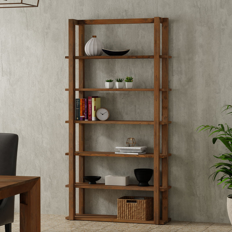 Crossings - Downtown Bookcase - Amber - JaxCo Furniture