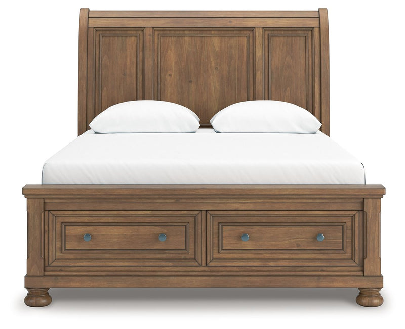Feddinger - Storage Sleigh Bed - JaxCo Furniture