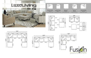 7004S5 Modular Sectional - JaxCo Furniture