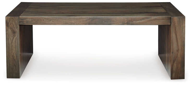 Dreggan - Brown - Rectangular Cocktail Table - JaxCo Furniture