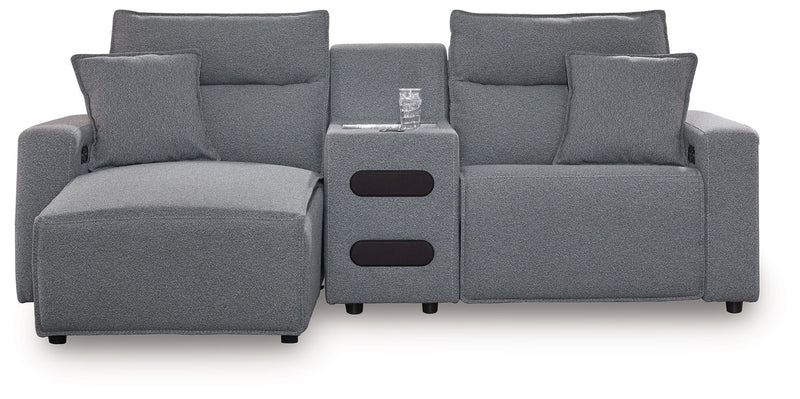 ModMax II - Salt And Pepper - Reclining Sectional - JaxCo Furniture