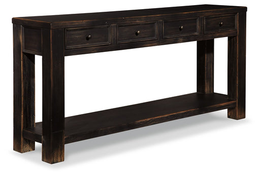 Gavelston - Black - Sofa Table - JaxCo Furniture