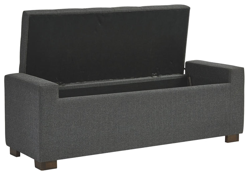 Cortwell - Gray - Storage Bench - JaxCo Furniture