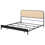 Amherst - Radio Weave Rattan Metal Bed - JaxCo Furniture