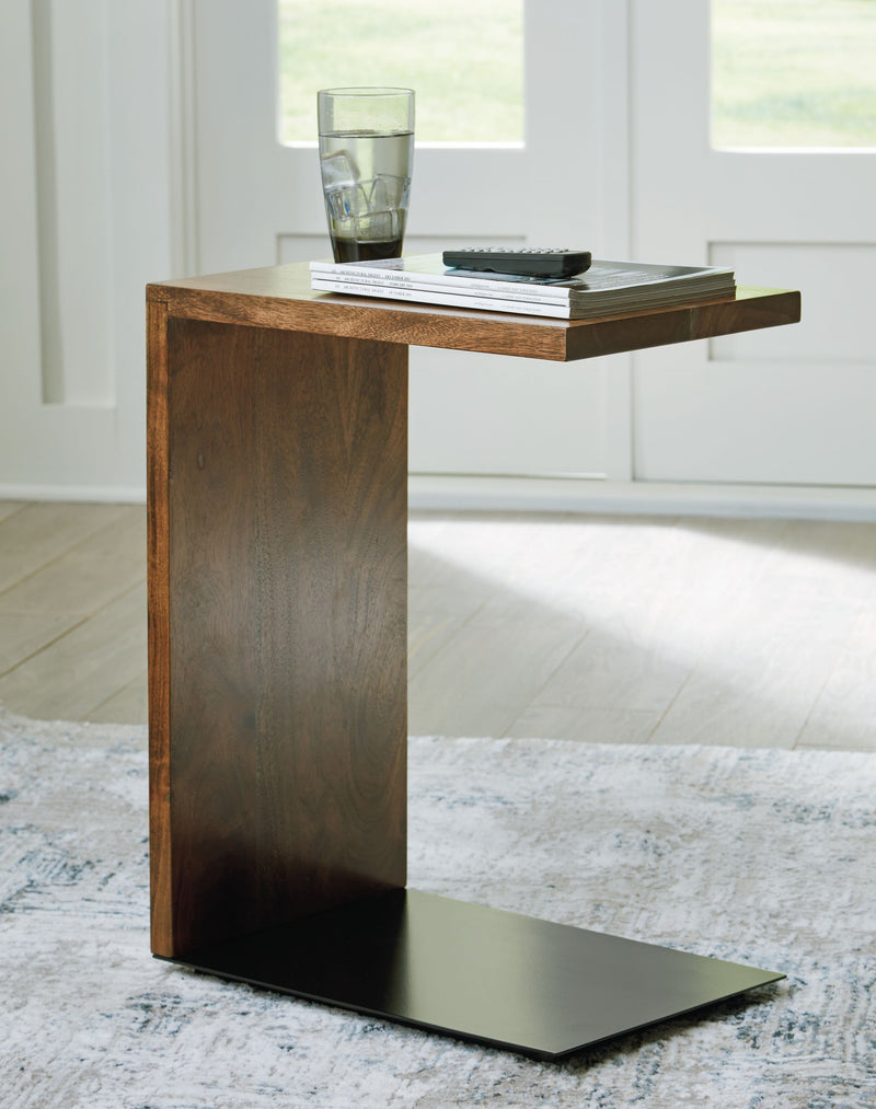 Wimshaw - Brown / Black - Accent Table - JaxCo Furniture