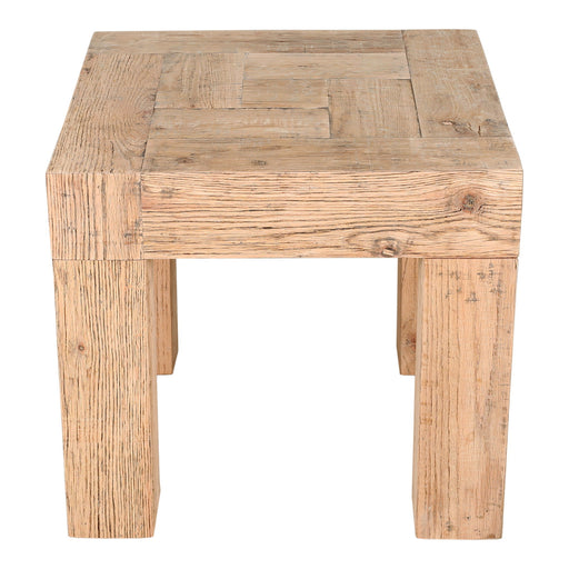 Evander - Side Table Aged Oak - Beige - JaxCo Furniture