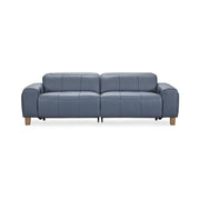 Alea - Leather Power Recliner Sofa - Blue - JaxCo Furniture