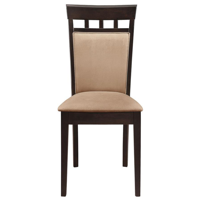 Gabriel - Closed Back Side Chairs (Set of 2) - Cappuccino - JaxCo Furniture
