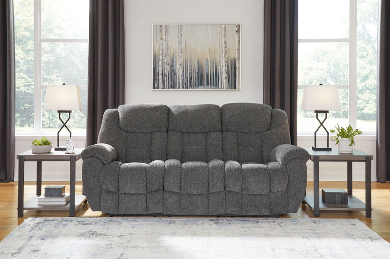 Foreside - Charcoal - Reclining Sofa - JaxCo Furniture