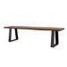 Ditman - Live Edge Wood Dining Bench - Gray Sheesham - JaxCo Furniture