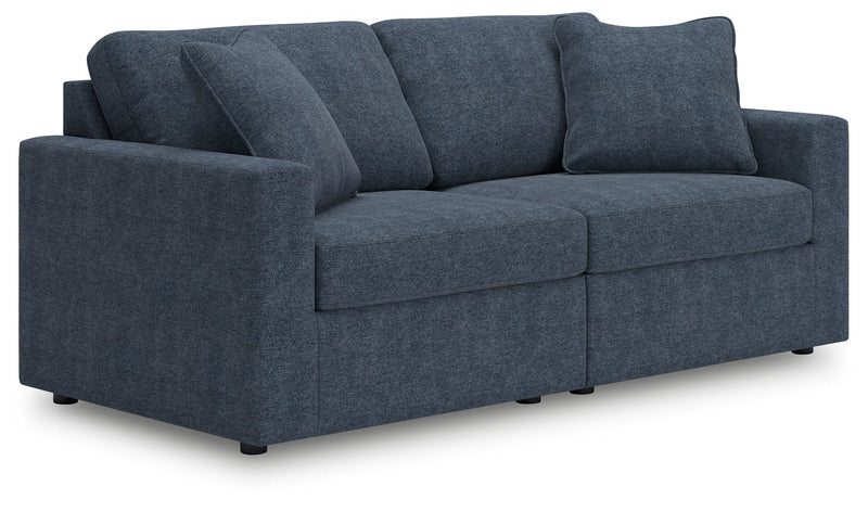 Modmax - Ink - 2-Piece Sectional Loveseat - Fabric - JaxCo Furniture