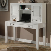 Boca - Desk With Hutch - Cottage White - JaxCo Furniture