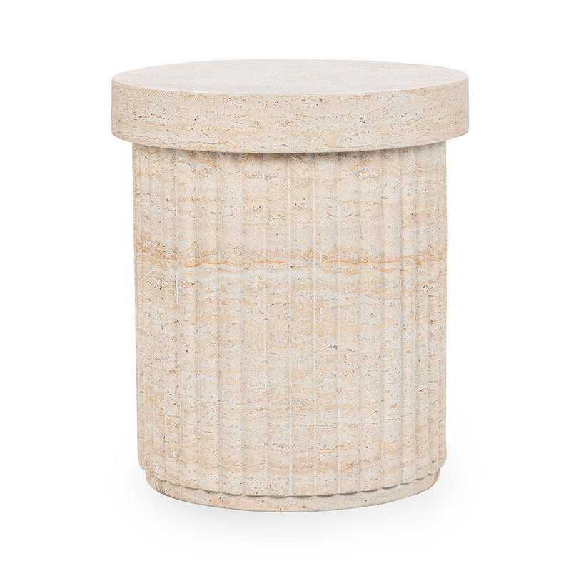 Selah - Outdoor Stool / Table - Beige - JaxCo Furniture