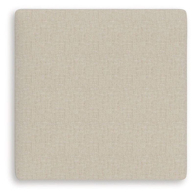 LadyMae - Twill - Oversized Accent Ottoman - JaxCo Furniture