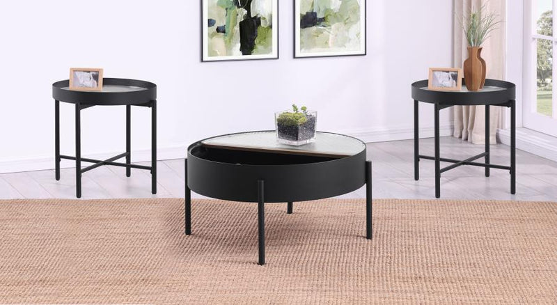 Ozella - Round Coffee Table Set - JaxCo Furniture