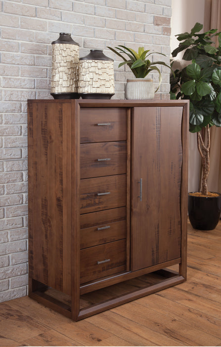 Lofton - Gentleman's Chest - Dark Brown - JaxCo Furniture