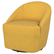 Leon - Upholstered Barrel Accent Swivel Chair - JaxCo Furniture