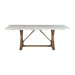 Lakeview - White Marble Standard Height Rectangular Dining Table - JaxCo Furniture