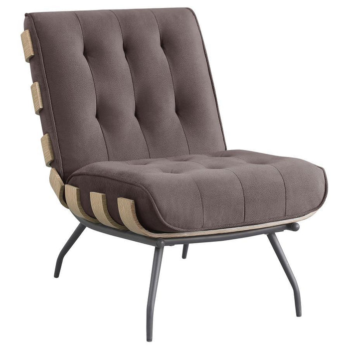 Aloma - Upholstered Tufted Armless Accent Chair