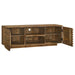 Julia - 2 Door Solid Sheesham Wood TV Stand - Natural - JaxCo Furniture