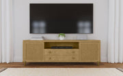 Arini - Rattan Cane 2-Door TV Stand Media Console - JaxCo Furniture