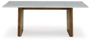 Isanti - Light Brown / White - Rectangular Cocktail Table - JaxCo Furniture