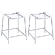 Jovani - Acrylic Backless Bar Stools (Set of 2) - JaxCo Furniture