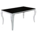 Carone - Rectangular Glass Top Dining Table - JaxCo Furniture