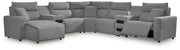 ModMax II - Salt And Pepper - Reclining Sectional - JaxCo Furniture